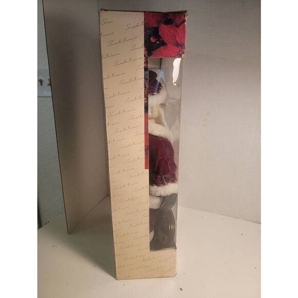 Vtg Traditions Red White Victorian Collection Porcelain Doll Santa Claus NIB - Picture 3 of 5